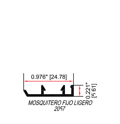Mosquitero fijo ligero 2057