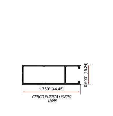 Cerco puerta ligero 12098