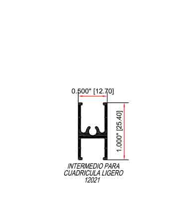 Intermedio para cuadricula ligero 12021