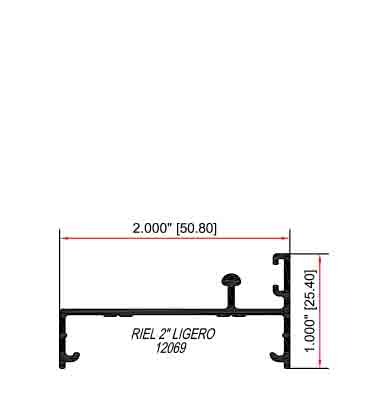 Riel 2'' ligero 12069