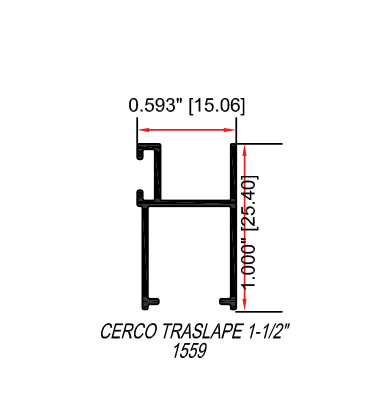 Cerco traslape 1-1/2'' 1559