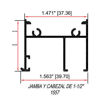 Jamba y cabezal de 1-1/2'' 1557